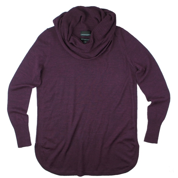Cynthia Rowley Sweaters - CYNTHIA ROWLEY Merino Wool Cowl Neck Sweater